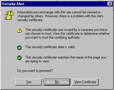 Controleer de gegevens van het certificaat!