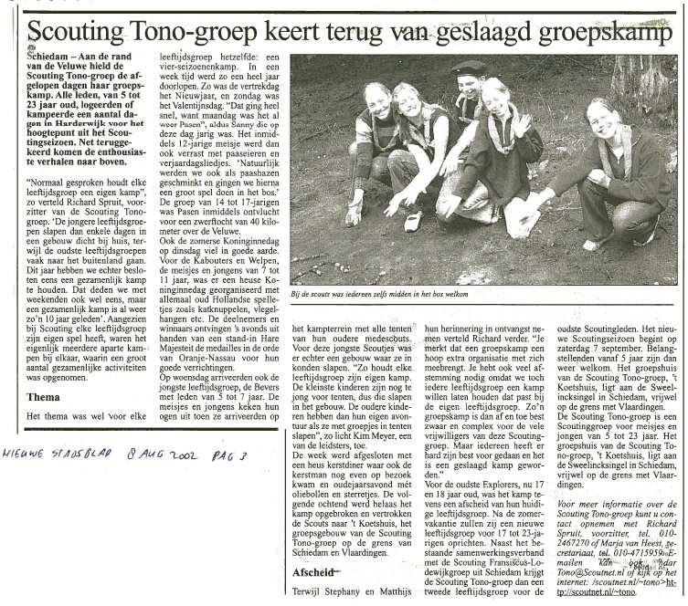 Pagina 3 van het Nieuwe Stadsblad, donderdag 15 augustus 2002